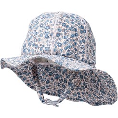 Wheat UV sun hat - Blue flower meadow